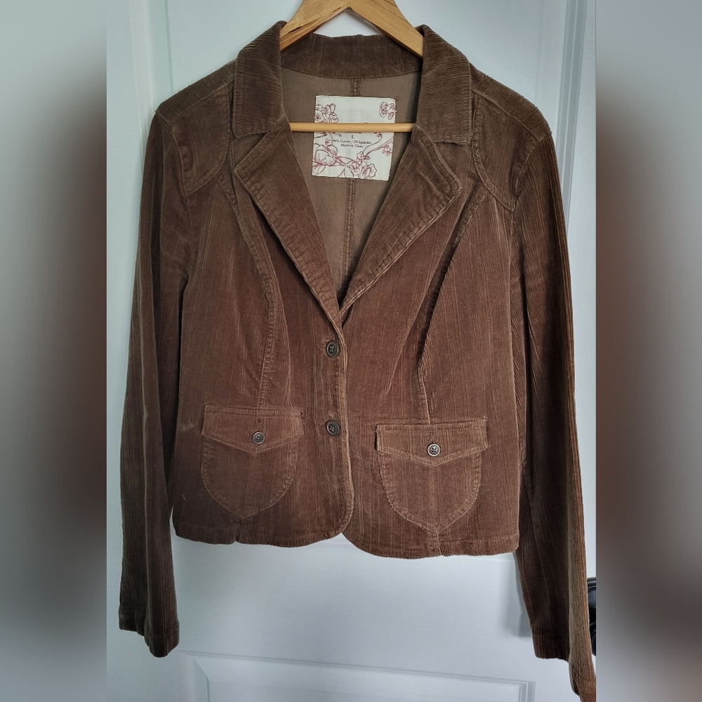 Cordoroy Cinnamon color blazer - size L